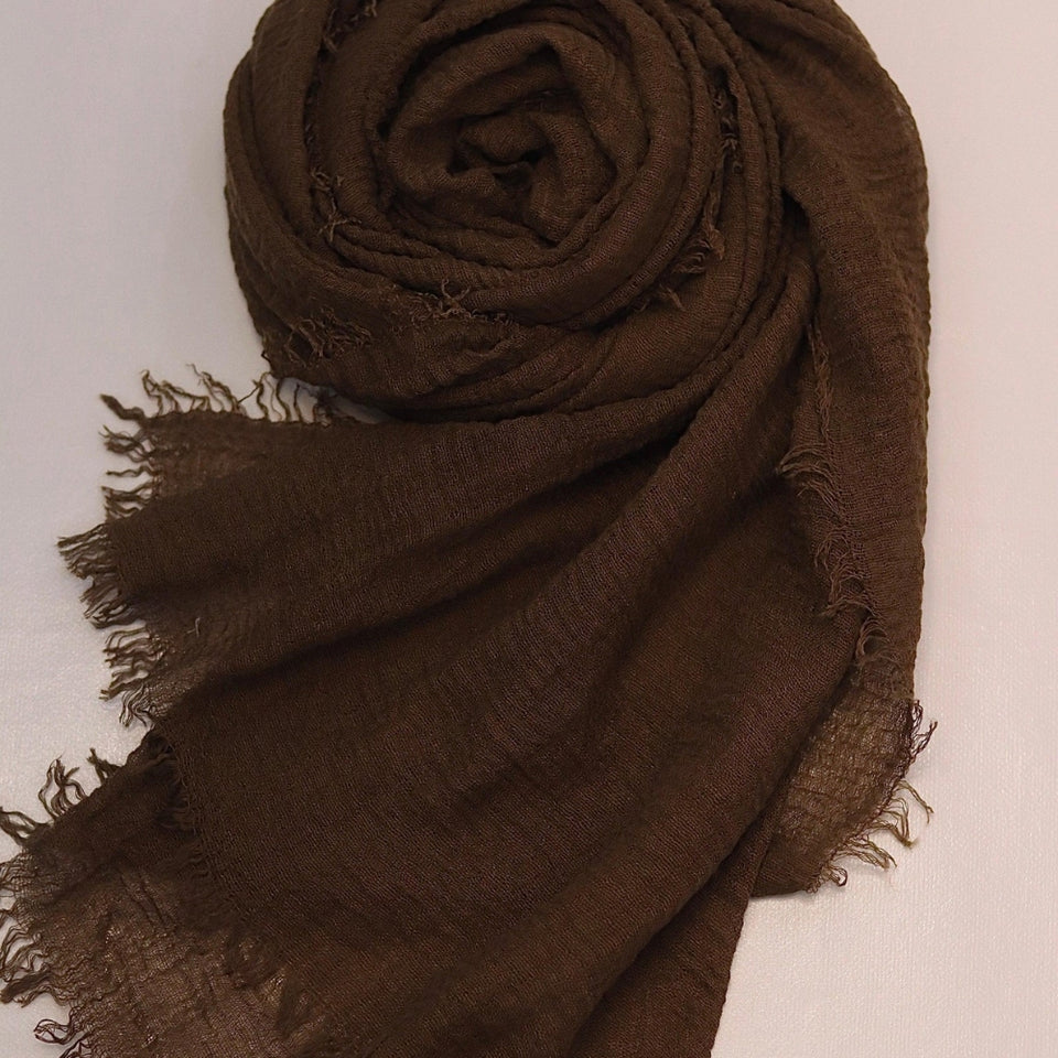 Crimps Hijab | Brown