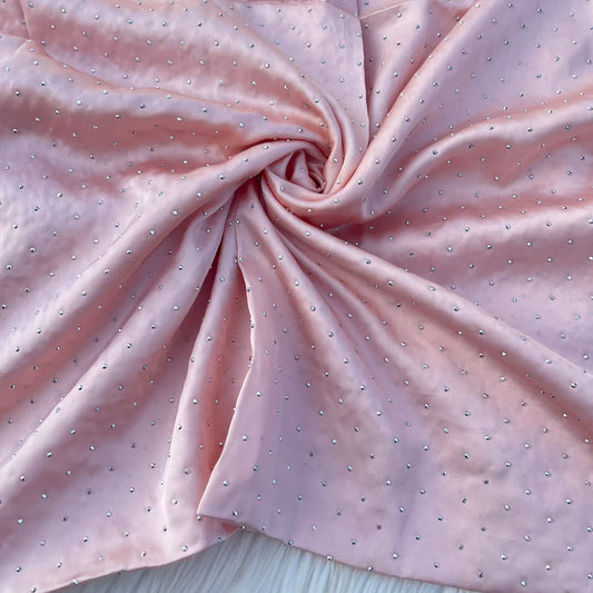 Stone Silk Hijab | Baby Pink