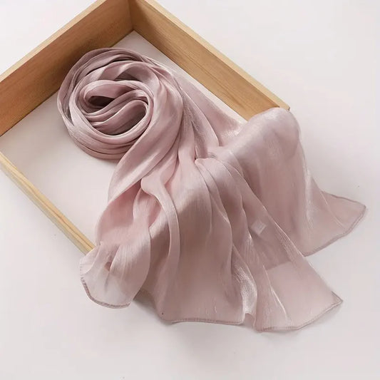 Organza Silk Hijab | Blush