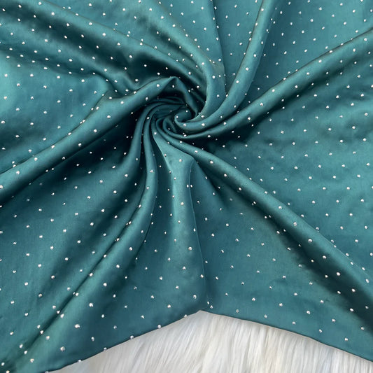 Stone Silk Hijab | Bottle Green