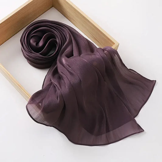 Organza Silk Hijab | Lavender