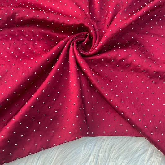 Stone Silk Hijab | Maroon