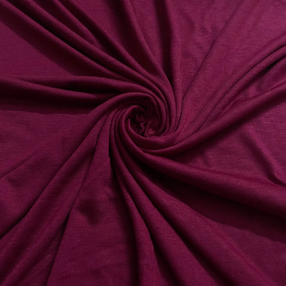 Plain Jersey Hijab | Maroon Majesty