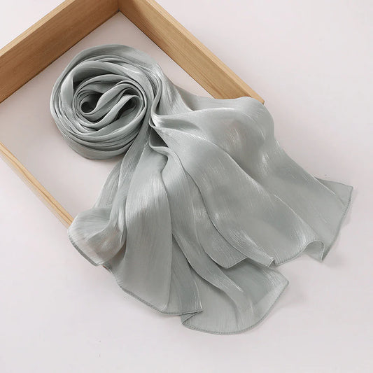 Organza Silk Hijab | Misty Morn
