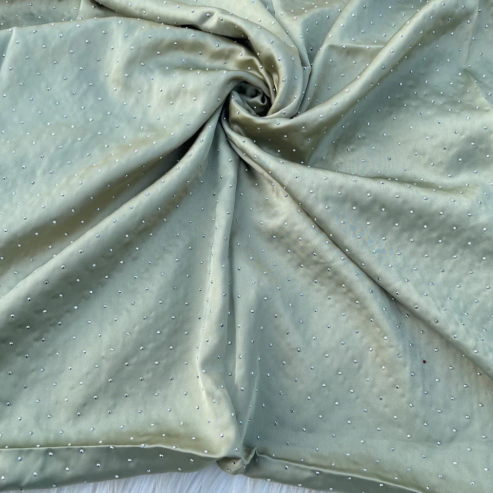 Stone Silk Hijab | Olive