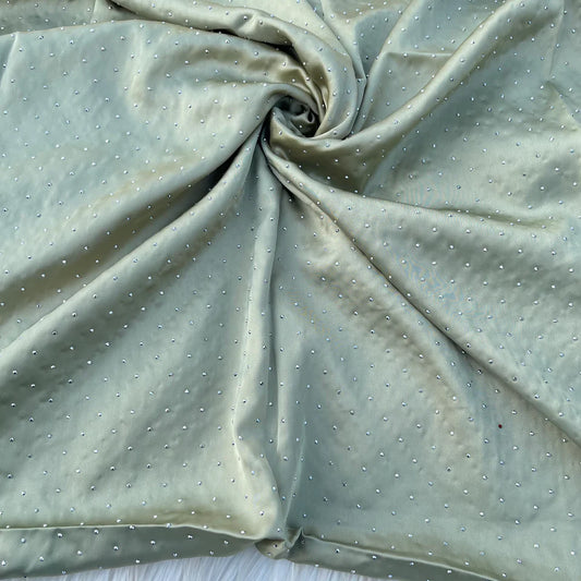 Stone Silk Hijab | Olive